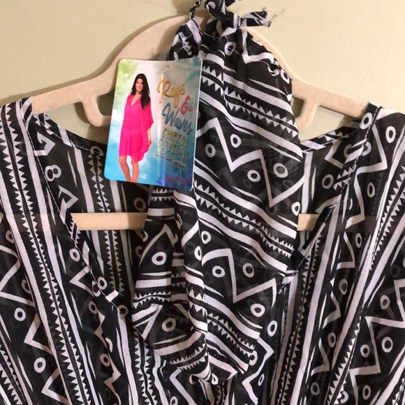 NWT Women’s Chiffon Beach Cover Up - Picture 3 of 3